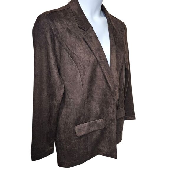 Liverpool Fox Way boyfriend Blazer in cedar Brown broken Geo Size XL - Picture 3 of 16